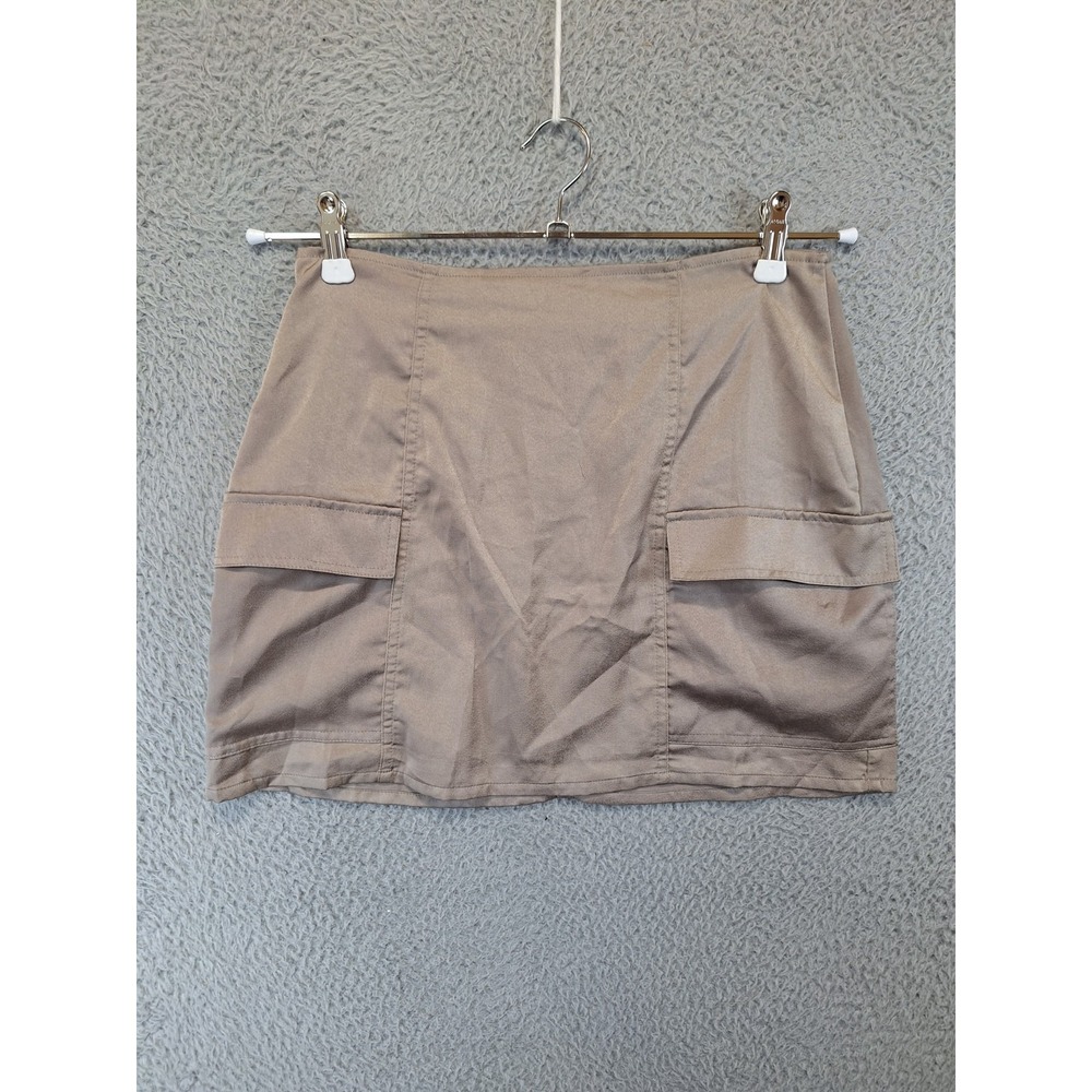 PacSun Mini Skirt Womens Small Gray Career Two Pockets Back‎ Zip Summer